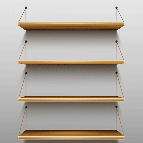 Libreria in legno a 5 ripiani