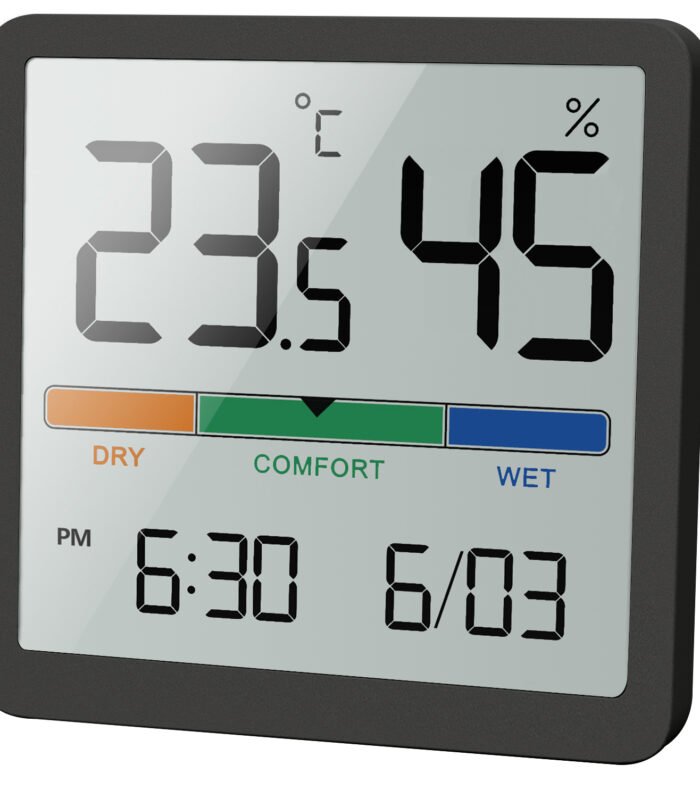 NOKLEAD Misuratore di umidità della temperatura interna Termometro digitale LCD domestico Igrometro Sensore Stazione meteorologica Monitor intelligente