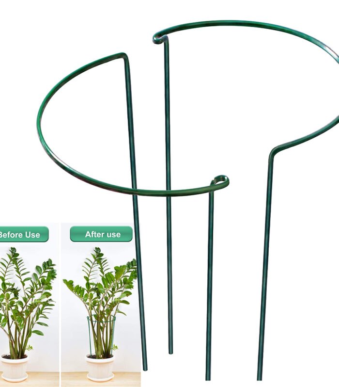 2 pezzi robusti pali di supporto per piante in metallo telaio di supporto per piante rampicanti per giardino mantenere fiori asta fissa per la crescita delle verdure